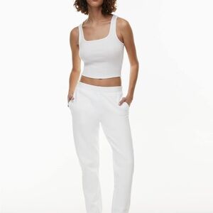 TNA cozy fleece perfect sweatpants light rose